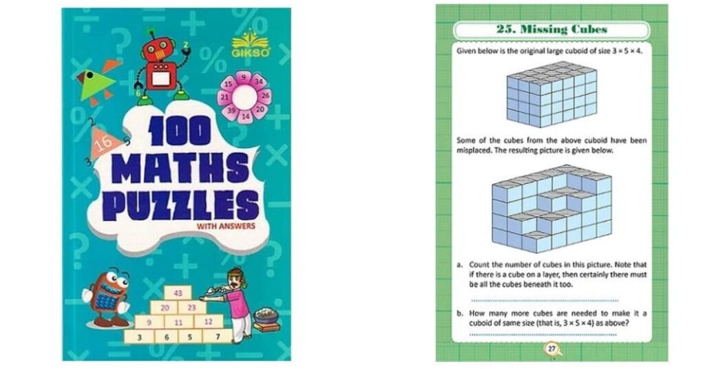 GIKSO 100 Maths Puzzles Book 