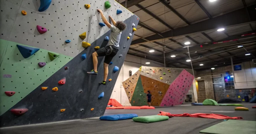 Indoor solo Bouldering