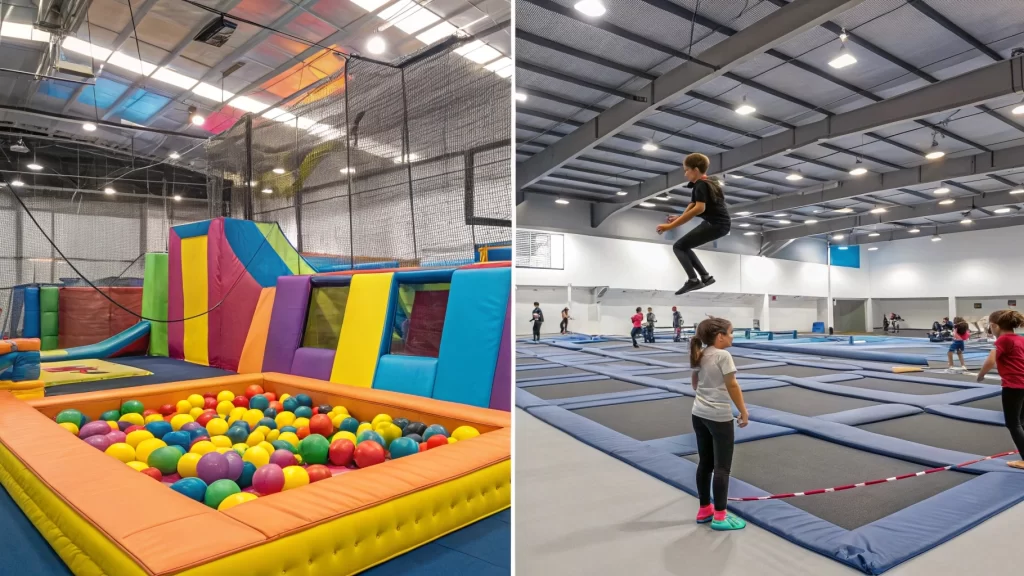 Indoor Adventure Parks vs. Trampoline Parks